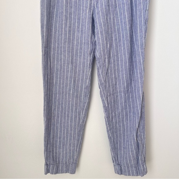 Abercrombie & Fitch Blue White Striped Linen Pants Size XS - Picture 3 of 13